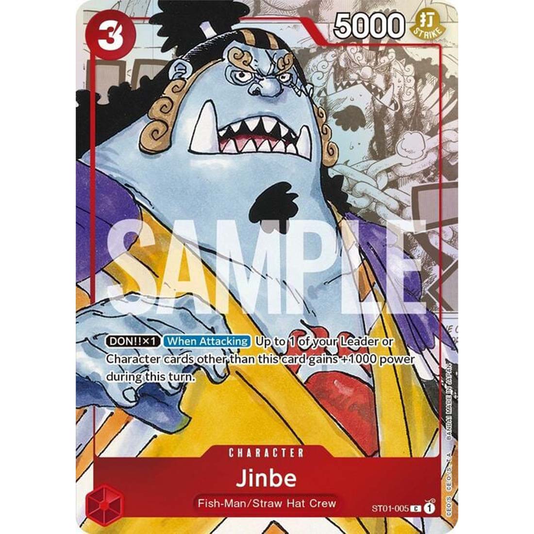 Promo One Piece - Jinbe - Alternate Art-ST01-005a -405