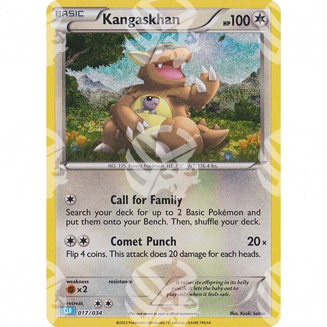 Classic: Blastoise & Suicune - Kangaskhan - 017/034 - Warcard
