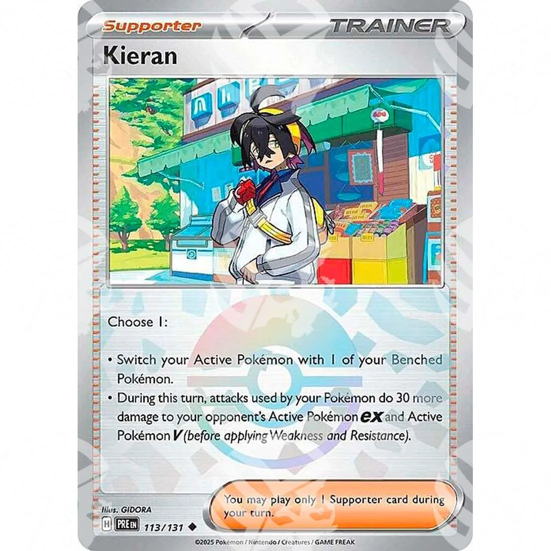 Evoluzioni Prismatiche - Kieran - Poké Ball Reverse Holo | 113/131