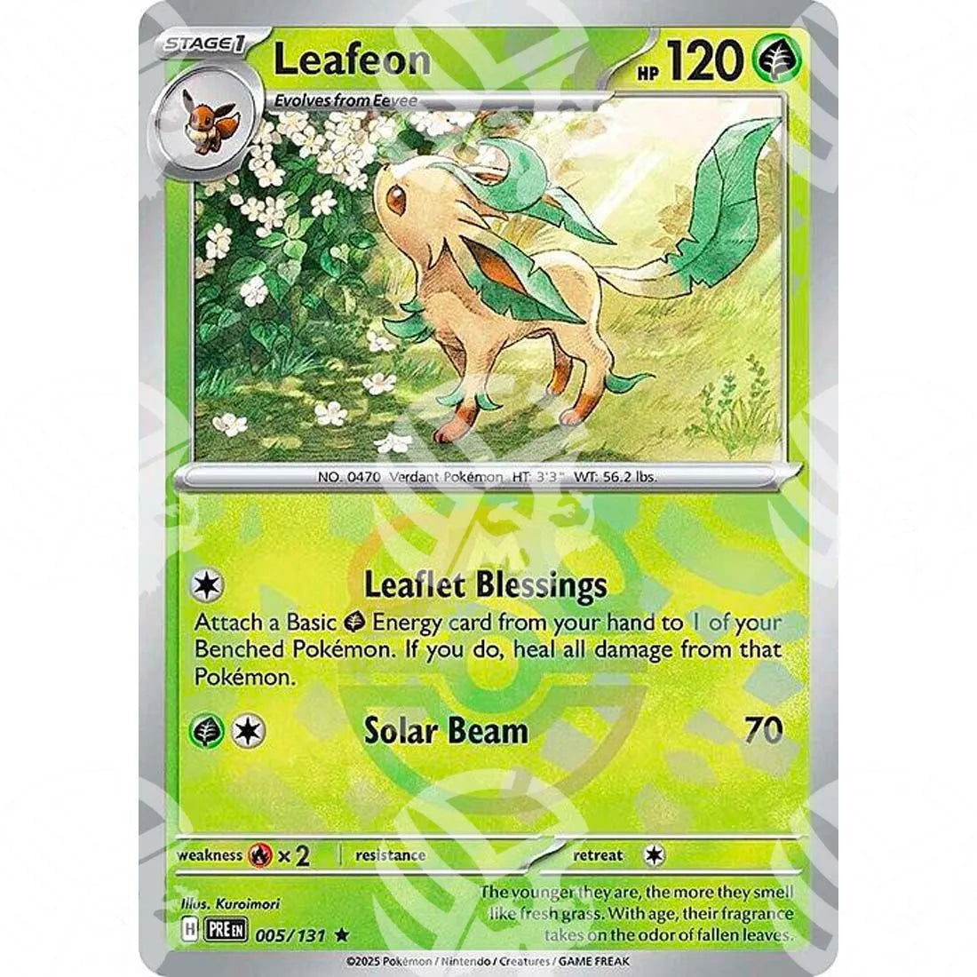 Evoluzioni Prismatiche - Leafeon - Master Ball Reverse Holo | 005/131