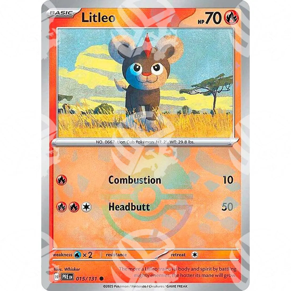 Evoluzioni Prismatiche - Litleo - Poké Ball Reverse Holo | 015/131