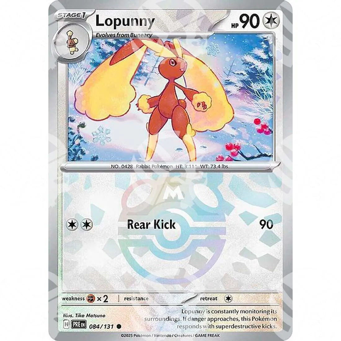 Evoluzioni Prismatiche - Lopunny - Master Ball Reverse Holo | 084/131