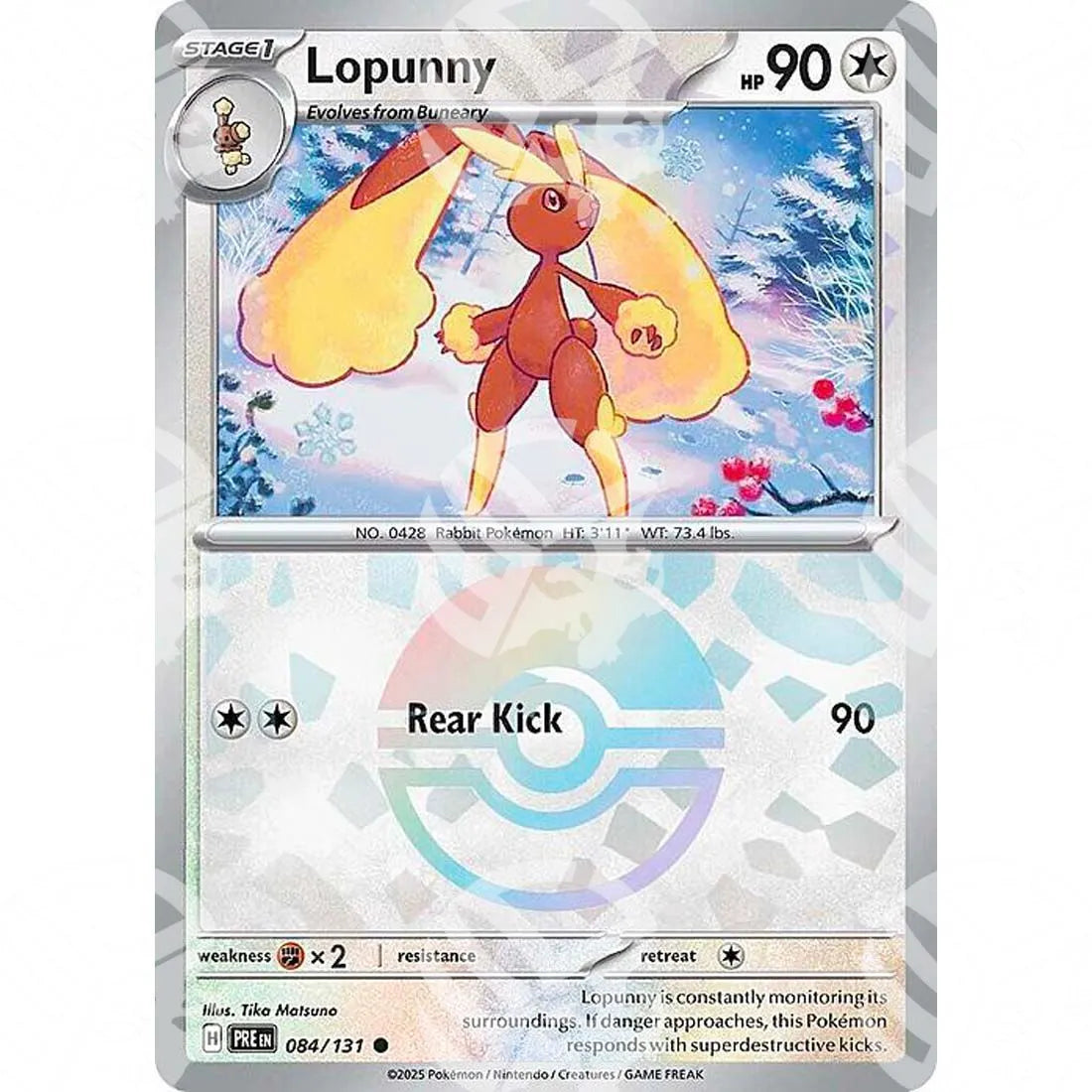 Evoluzioni Prismatiche - Lopunny - Poké Ball Reverse Holo | 084/131