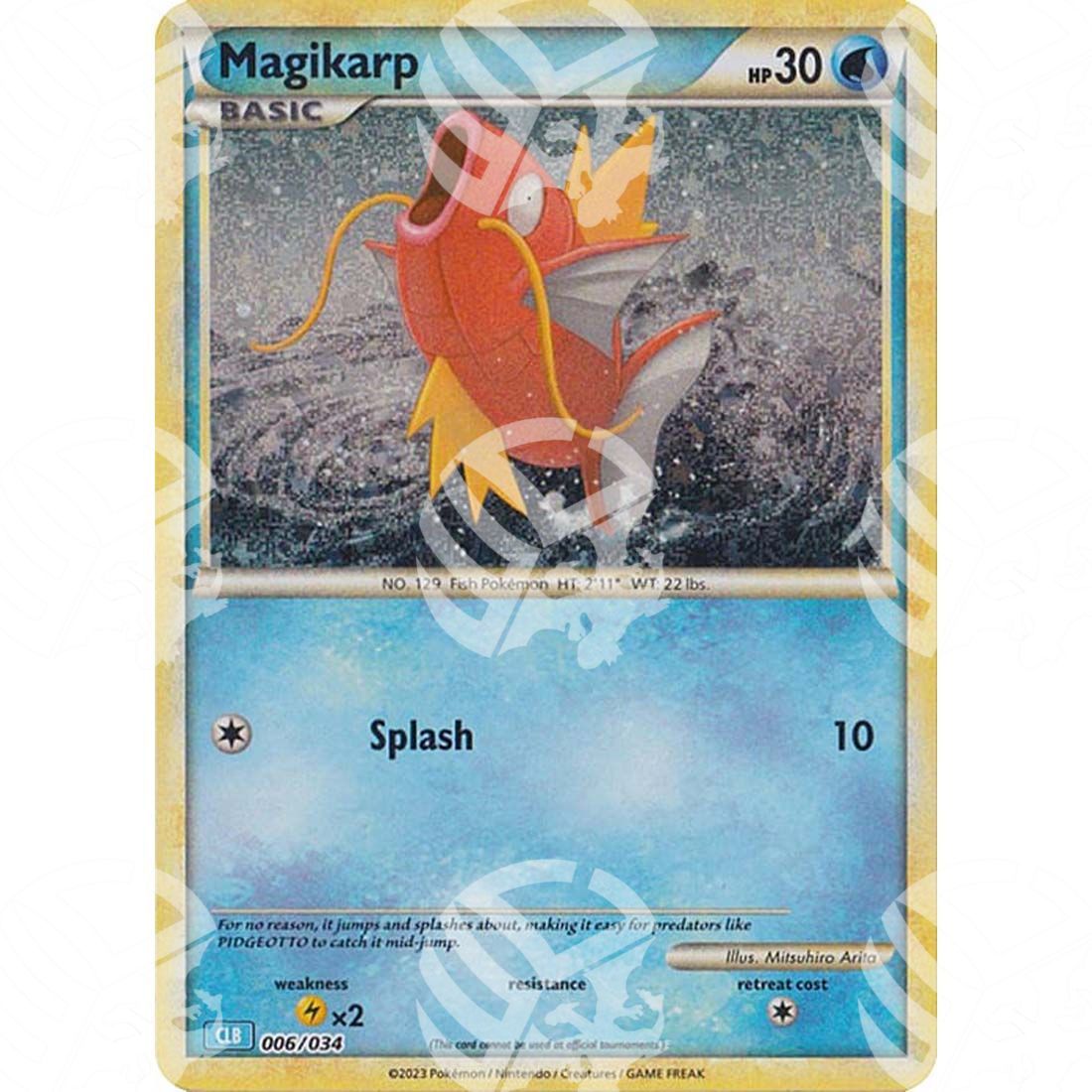 Classic: Blastoise & Suicune - Magikarp - 006/034 - Warcard