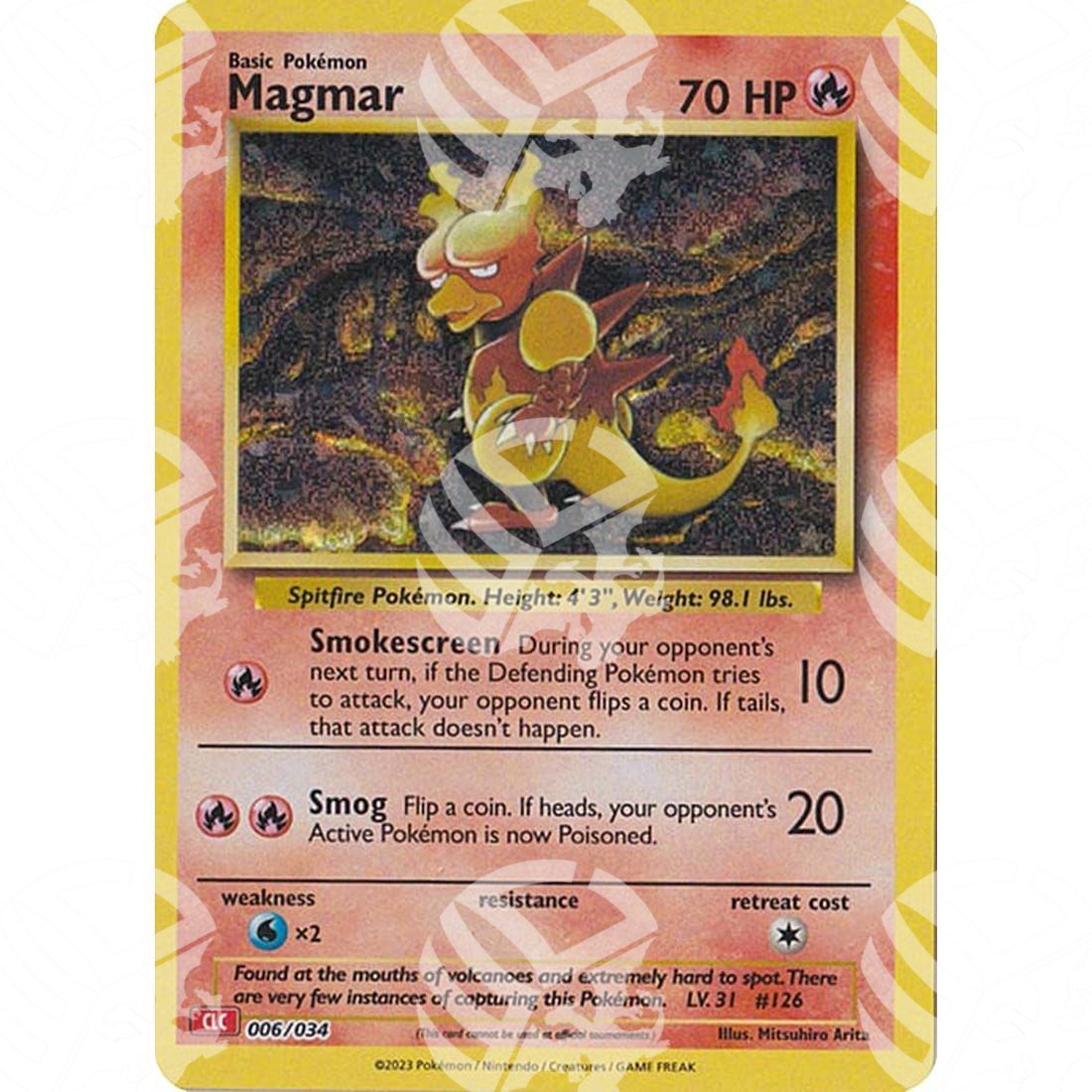 Classic: Charizard & Ho-Oh - Magmar - 006/034 - Warcard