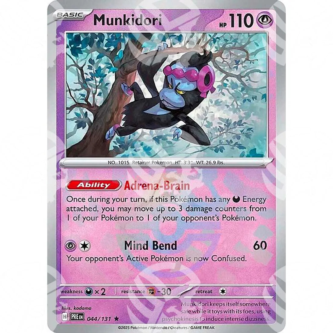 Evoluzioni Prismatiche - Munkidori - Master Ball Reverse Holo | 044/131
