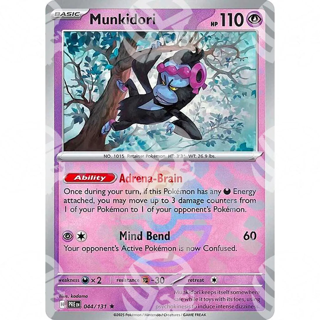 Evoluzioni Prismatiche - Munkidori - Poké Ball Reverse Holo | 044/131