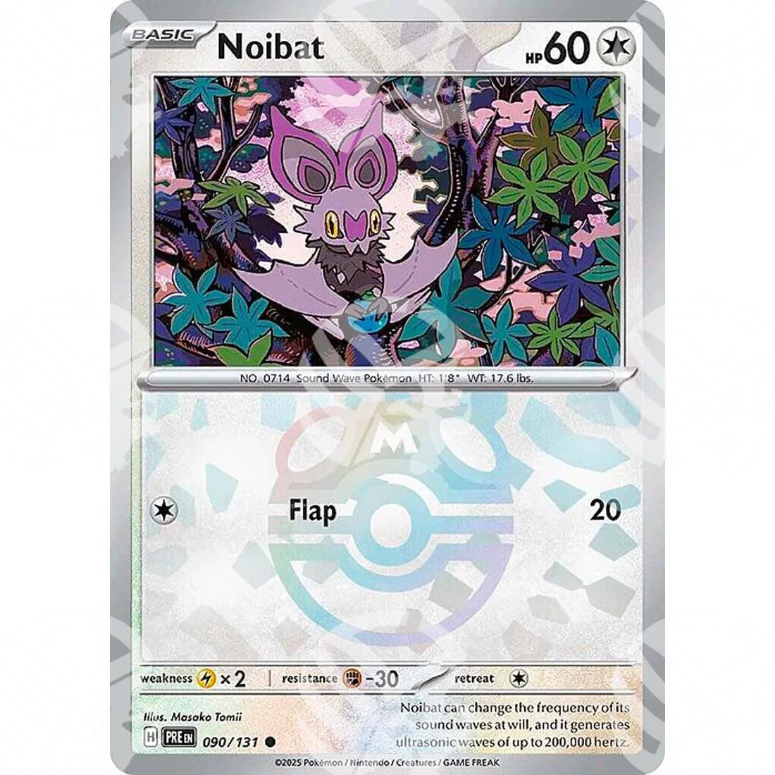 Evoluzioni Prismatiche - Noibat - Master Ball Reverse Holo | 090/131