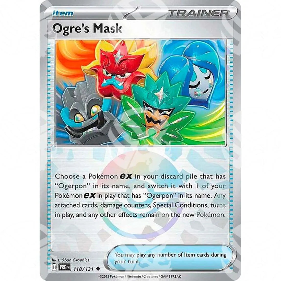 Evoluzioni Prismatiche - Ogre's Mask - Poké Ball Reverse Holo | 118/131