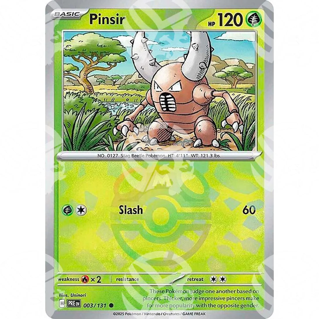 Evoluzioni Prismatiche - Pinsir - Master Ball Reverse Holo | 003/131