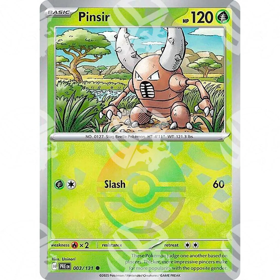 Evoluzioni Prismatiche - Pinsir - Poké Ball Reverse Holo | 003/131