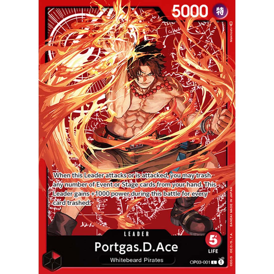 Promo One Piece - Portgas.D.Ace - Special Set Ace / Sabo / Luffy-OP03-001 -405
