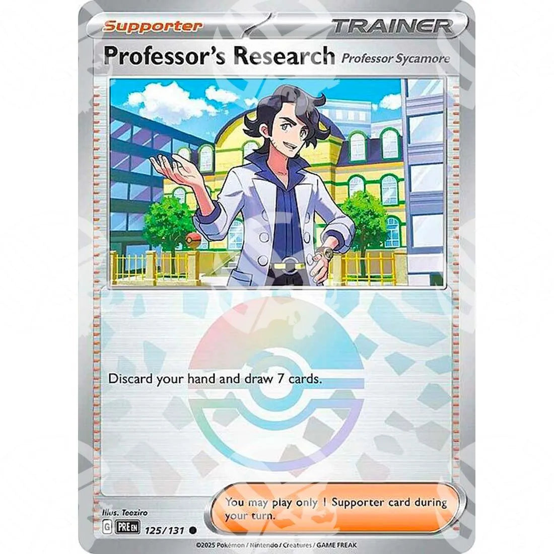 Evoluzioni Prismatiche - Professor's Research - Professor Sycamore - Poké Ball Reverse Holo | 125/131