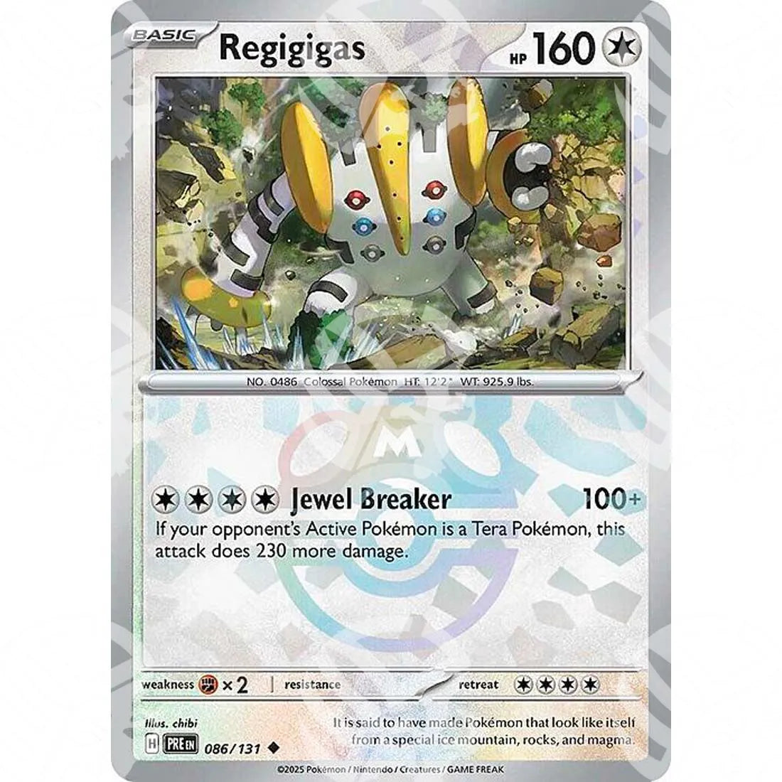 Evoluzioni Prismatiche - Regigigas - Master Ball Reverse Holo | 086/131