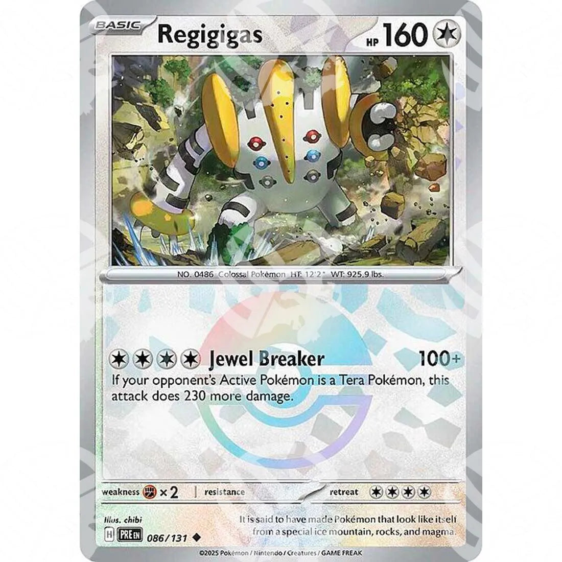 Evoluzioni Prismatiche - Regigigas - Poké Ball Reverse Holo | 086/131