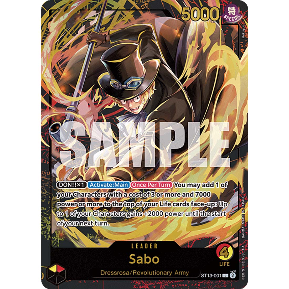 Promo One Piece - Sabo - Gold Text- -856