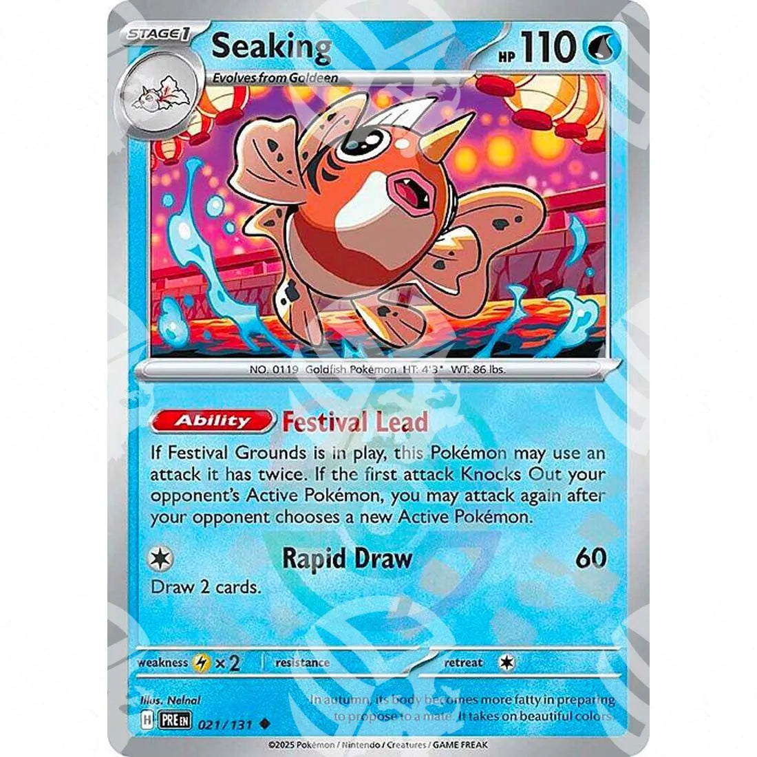 Evoluzioni Prismatiche - Seaking - Master Ball Reverse Holo | 021/131