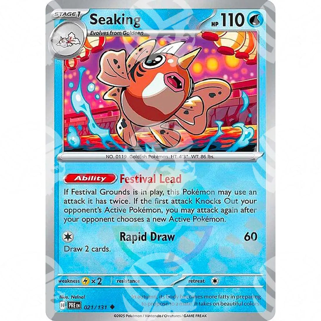 Evoluzioni Prismatiche - Seaking - Poké Ball Reverse Holo | 021/131
