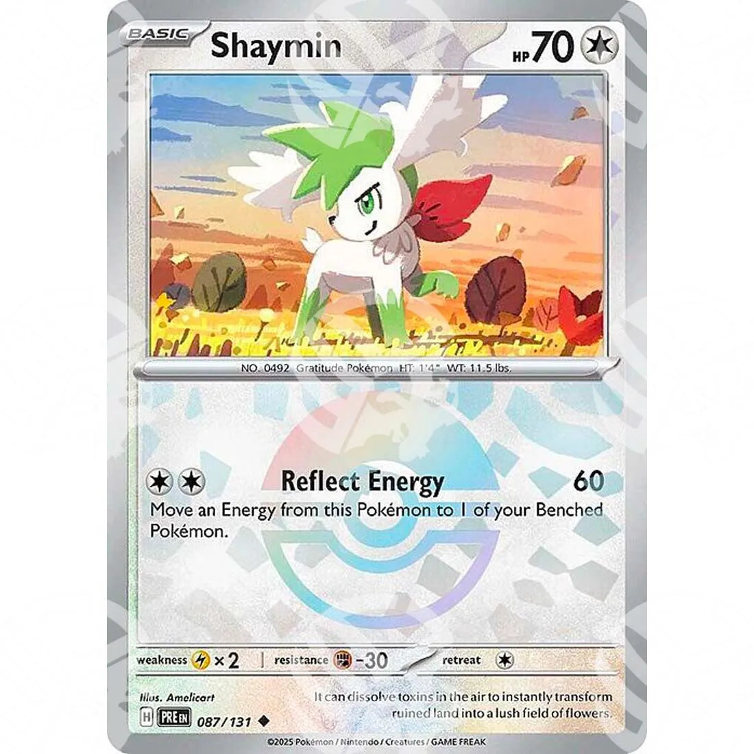Evoluzioni Prismatiche - Shaymin - Poké Ball Reverse Holo | 087/131